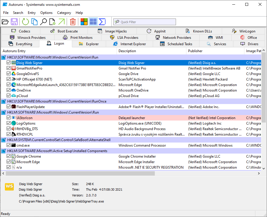 Programy po spustení v systéme Windows