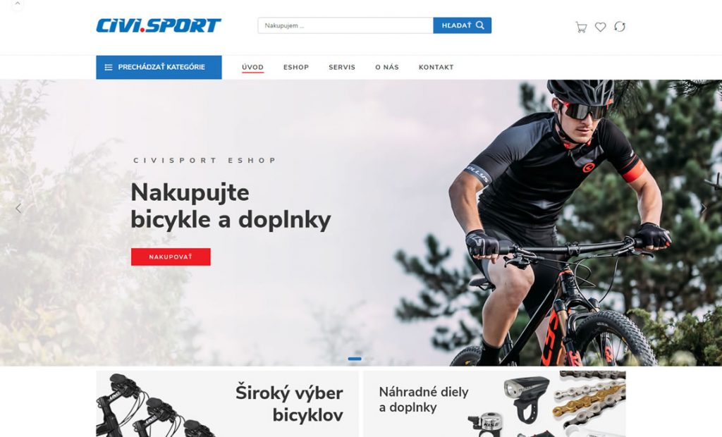 civisport.sk – eshop s bicyklami a príslušenstvom