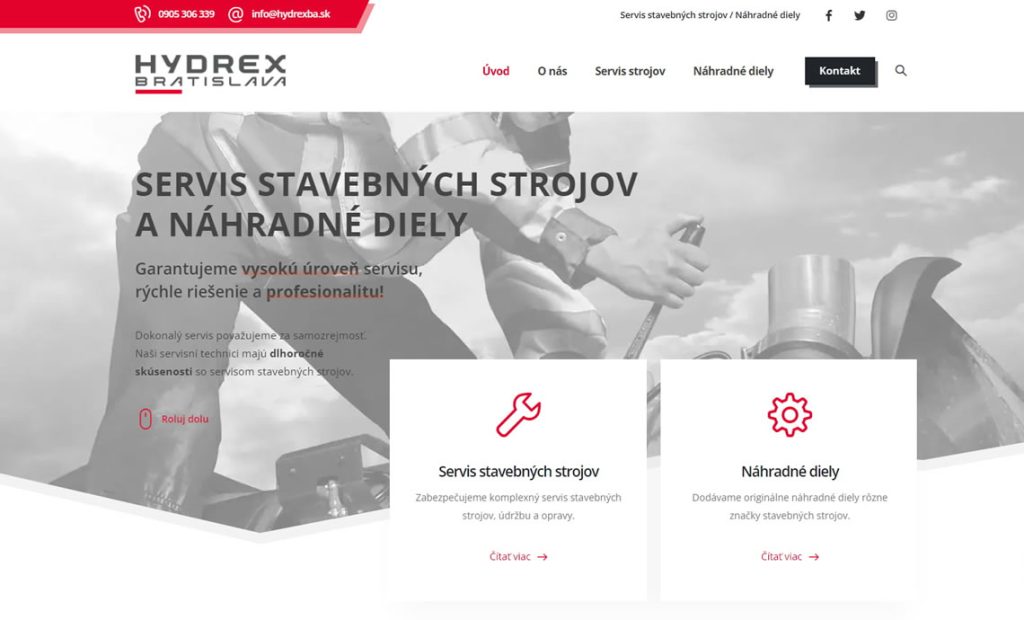 Vytvorili sme novú stránku hydrexba.sk